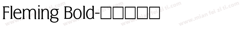 Fleming Bold字体转换